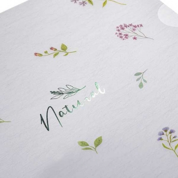 Папка-уголок А4 Hatber NATURAL FLOWERS, текстура с печатью арт.AG4_33479