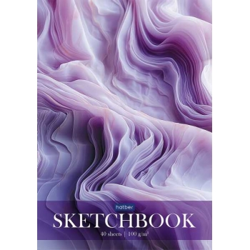 Скетчбук-блокнот А5 40л. на склейке Hatber Нежный флер, 100г/м2, глянц. лам., жесткая подложка арт.40Б5лAк/087791 Скетчбук-блокнот А5 40л. на склейке Hatber Нежный флер, 100г/м2, глянц. лам., жесткая подложка арт.40Б5лAк/087791