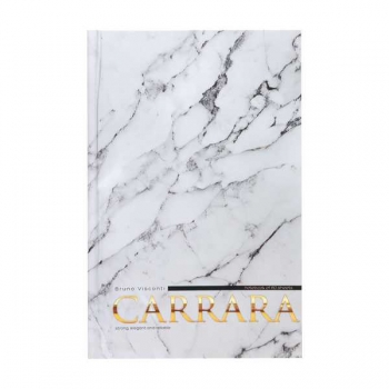 Блокнот А5 80л. престиж CARRARA, клетка, тв. обл., матовая  ламинация арт.3-80-072/40