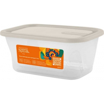 Контейнер для продуктов SugarSpice Honey прямоугольный 0,2л, белый зефир арт.SE1101 11 048