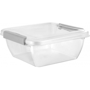 Контейнер для продуктов Plast Team HELSINKI квадратный 0,5л с защелками, натуральный арт.PT5009 10 999