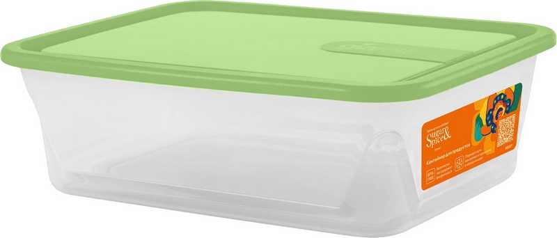 Контейнер для продуктов SugarSpice Honey прямоугольный 0,6л, белый фисташка арт.SE1102 11 050