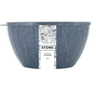Салатник SugarSpice STONE с крышкой 2,8л темный камень арт.SE1867 11 026 Салатник SugarSpice STONE с крышкой 2,8л темный камень арт.SE1867 11 026