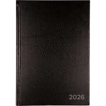Ежедневник 2026 А5 Attomex 140*210 мм, 336 стр, тв. обл., ЧЕРНЫЙ арт.2332665