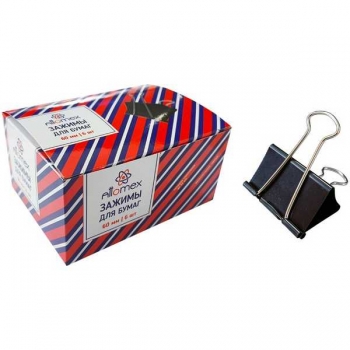 Зажим метал. для бумаг (6,0см) Attomex, черный арт.4131500