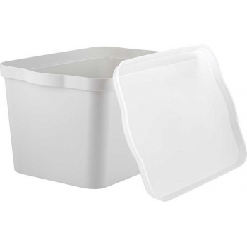 Ящик для хранения Keeplex Happy с крышкой, 24 л, 45,2х29,8х24,4 см серое перышко арт.LA5127 11 024