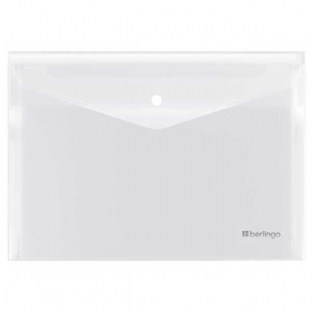 Папка-конверт А4 на кнопке Berlingo No Secret, 200мкм, полупрозрачная, бесцветная арт.EFb_04106 Папка-конверт А4 на кнопке Berlingo No Secret, 200мкм, полупрозрачная, бесцветная арт.EFb_04106