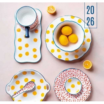 Календарь настенный МИНИ на 2026г.Лимонное настроение 9х16,5см на 1пружине(на магните) арт.25С43_Лимонное настроение