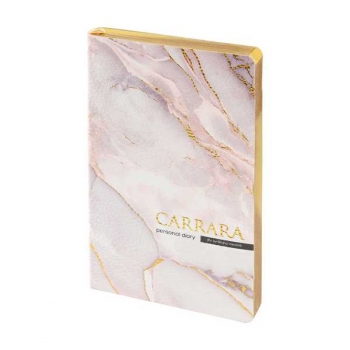Ежедневник А5 125*200 мм, недатир. Bruno Visconti Carrara,256стр,гибк.обл,золотой срез арт.3-743/11