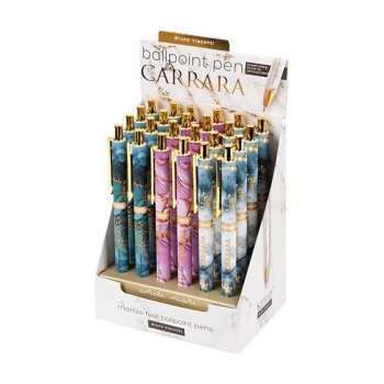 Ручка шариковая автоматическая Bruno Visconti CARRARA.BRIGHT, 0.5мм, синяя, корпус ассорти арт.20-0281/62