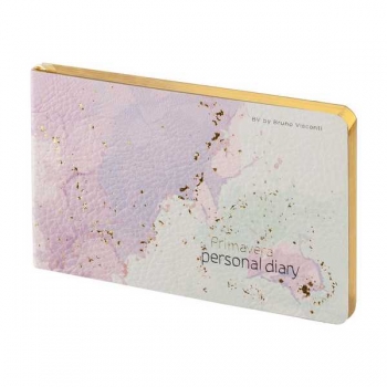 Еженедельник А6 142*84мм, недатир. Bruno Visconti Primavera,160стр,линейка,ляссе,гибкая обл,золотой срез арт.3-741/14