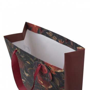 Пакет подарочный 26х32,4х13см бумажный Bruno Visconti FLORA.ГРАНАТ,210 г/м2,фольгир,мат. ламинация арт.2-852/04