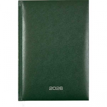 Ежедневник 2026 А5 Attomex Orion 145*205 мм, 336 стр, бел. бум., тв. обл., ЗЕЛЕНЫЙ арт.2332636