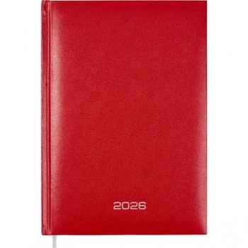 Ежедневник 2026 А5 Attomex Orion 145*205 мм, 336 стр, бел. бум., тв. обл., КРАСНЫЙ арт.2332635