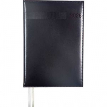 Ежедневник 2026 А5 deVENTE Matrix 145*205 мм, 336 стр, крем. бум., перф-я, тв. обл., ЧЕРНЫЙ  арт.2232658