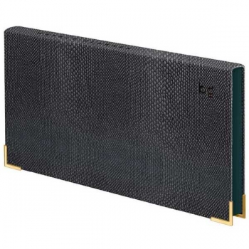 Еженедельник карманный 93*171мм, недатир. BG Python.Graphite, 128 стр., линейка, экокожа, цветной срез арт.Wu_62162