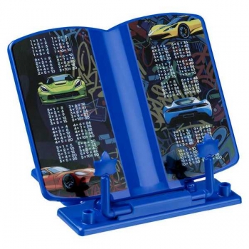 Подставка для книг пластиковая СТАММ 200*200 мм Машинки  арт.ПК-32112