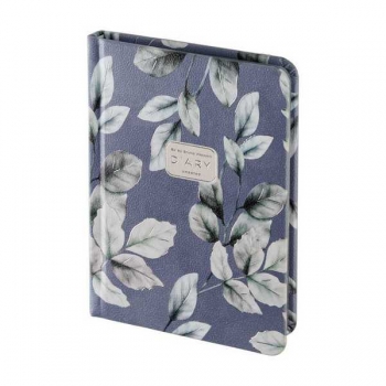 Ежедневник А6+ 110*155 мм, недатир. Bruno Visconti  FLORA.Frozen Leaves 240 стр, тв.обл, золотой срез арт.3-745/11