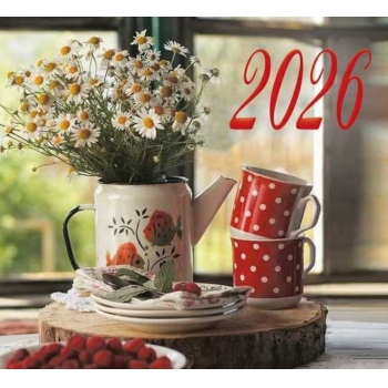 Календарь настенный МИНИ на 2026г.Ромашки 9х16,5см на 1пружине(на магните) арт.25С43_Ромашки