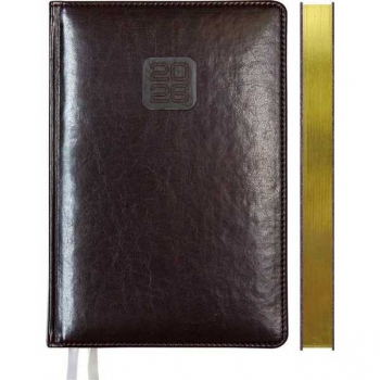 Ежедневник 2026 В6 deVENTE Bravo 120*170 мм, 336 стр, бел. бум., зол. срез, перф-я, тв. обл., БОРДОВЫЙ арт.2233603