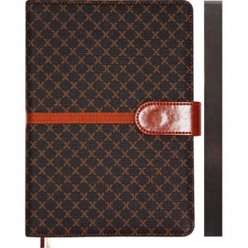 Ежедневник 2026 В6 deVENTE Chelsea 120*170 мм, 336 стр, крем.бум., коричн.срез, перф-я, тв.обл, КОРИЧНЕВЫЙ арт.2233621