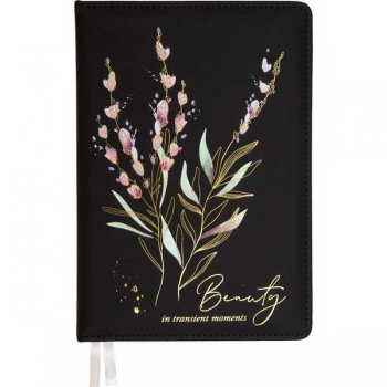 Ежедневник 2026 А5 deVENTE Rebecca 145*205 мм, 336 стр, бел.бум., перф, тв.обл., ЧЕРНЫЙ арт.2332614