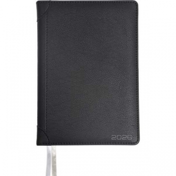 Ежедневник 2026 А5 deVENTE Seattle 145*205 мм, 336 стр, крем.бум., перфор., тв.обл., СИНИЙ арт.2232652