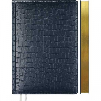 Ежедневник 2026 А5 deVENTE Wild 145*205 мм, 336 стр, крем.бум., зол.срез, перф-я,тв.обл., ТЕМНО-СИНИЙ арт.2232615