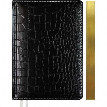 Ежедневник 2026 В6 deVENTE Wild 120*170 мм, 336 стр, крем. бум., зол. срез, перф-я, тв. обл., ЧЕРНЫЙ арт.2233610