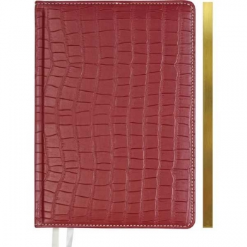 Еженедельник 2026 А4 deVENTE Wild 210*290 мм, 128 стр, бел.бум., перфорация, тв.обл., БОРДОВЫЙ арт.2236612