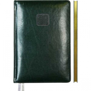 Еженедельник 2026 А4 deVENTE Bravo 210*290 мм, 128 стр, бел.бум., перфорация, тв.обл., ЗЕЛЕНЫЙ арт.2236606