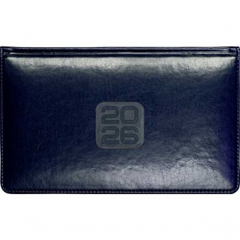 Планинг карманный 2026 deVENTE Bravo 294*142 мм, 128 стр, бел.бум., тв.обл., бумвинил, СИНИЙ арт.2239610