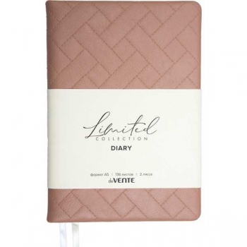 Ежедневник А5 145*205 мм, недатир. deVENTE Elizabeth 272 стр, крем.бум., перф-я, тв.обл., КОФЕ С МОЛОКОМ арт.2234699