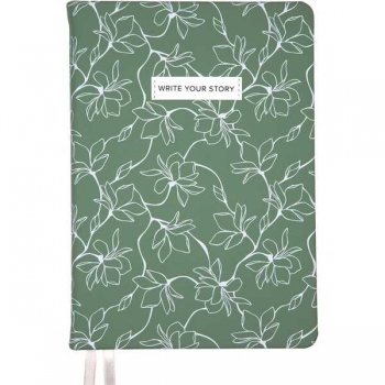 Ежедневник А5 145*205 мм, недатир. deVENTE Lilian 272 стр, бел.бум., перф-я, тв.обл., МЯТНЫЙ арт.2334611