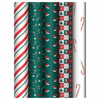 Бумага подарочная новогодняя 70*100см, MESHU Christmas pattern в рулонах, 80 г/м2, 1 лист, асс-ти арт.MS_66806 Бумага подарочная новогодняя 70*100см, MESHU Christmas pattern в рулонах, 80 г/м2, 1 лист, асс-ти арт.MS_66806