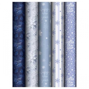 Бумага подарочная новогодняя 70*100см, MESHU Snowfall в рулонах, 80 г/м2, 1 лист, асс-ти арт.MS_66818 Бумага подарочная новогодняя 70*100см, MESHU Snowfall в рулонах, 80 г/м2, 1 лист, асс-ти арт.MS_66818