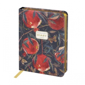 Ежедневник А6+ 110*155 мм, недатир. Bruno Visconti  FLORA.Гранат 240 стр, тв.обл, золотой срез арт.3-745/09