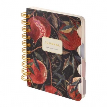 Записная книжка А6 120л на гребне с раздел.Bruno Visconti ART JOURNAL.FLORA.ГРАНАТ в кл./лин./точку арт.3-568/16 Записная книжка А6 120л на гребне с раздел.Bruno Visconti ART JOURNAL.FLORA.ГРАНАТ в кл./лин./точку арт.3-568/16