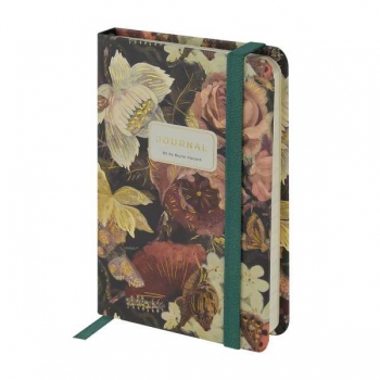 Записная книжка А6 100л на резинке Bruno Visconti MEGAPOLIS JOURNAL.FLORA.LUSH BOUQUET в линейку арт.3-478/17