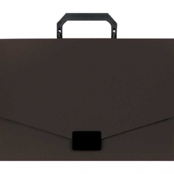 Портфель б/отделений пластиковый А4 Attomex, 700мкм, на замке, непрозрачный черный арт.3073402