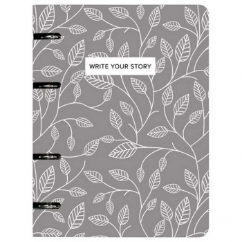 Тетрадь А5 120л на кольцах deVENTE Write Your Story в клетку со сменным блоком арт.2057525 Тетрадь А5 120л на кольцах deVENTE Write Your Story в клетку со сменным блоком арт.2057525