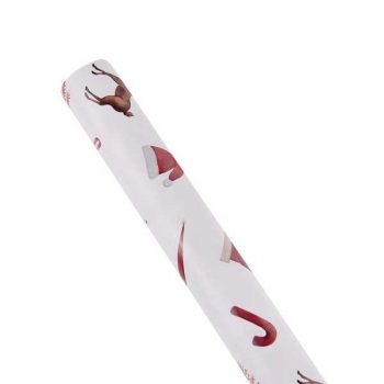 Бумага подарочная новогодняя 70*100см,  Bruno Visconti НОВЫЙ ГОД в рулонах, 80 г/м2, 1 лист  арт.2-811/08