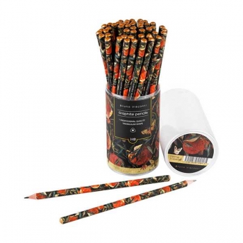 Карандаш Bruno Visconti HB ч/гр. Flora.Гранат, трехгранный арт.21-0030/90 Карандаш Bruno Visconti HB ч/гр. Flora.Гранат, трехгранный арт.21-0030/90