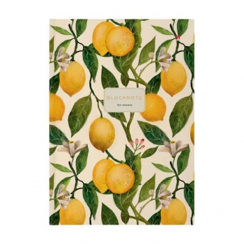 Блокнот А4 160л престиж FLORA.LEMONS, клетка, тв. обл., глянц. ламинация арт.3-160-490/19 Блокнот А4 160л престиж FLORA.LEMONS, клетка, тв. обл., глянц. ламинация арт.3-160-490/19