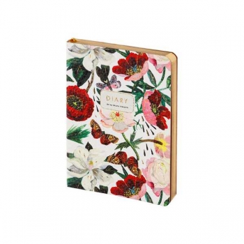 Ежедневник А6+ 106*148 мм, недатир. Bruno Visconti  FLORA.Пионы 256 стр, гибк.обл, золотой срез арт.3-742/20 Ежедневник А6+ 106*148 мм, недатир. Bruno Visconti  FLORA.Пионы 256 стр, гибк.обл, золотой срез арт.3-742/20
