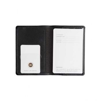 Обложка на паспорт Bruno Visconti, фактурная экокожа, черная арт.3-619/01