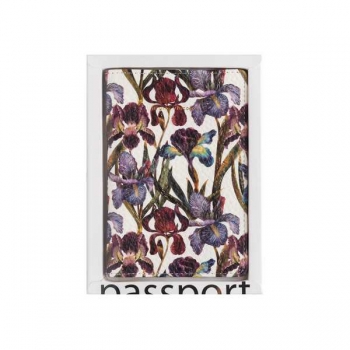 Обложка на паспорт Bruno Visconti FLORA.Ирисы, экокожа арт.3-620/04 Обложка на паспорт Bruno Visconti FLORA.Ирисы, экокожа арт.3-620/04