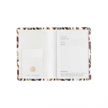 Обложка на паспорт Bruno Visconti FLORA.Ирисы, фактурная экокожа арт.3-620/04