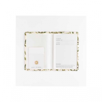 Обложка на паспорт Bruno Visconti FLORA.Олива, фактурная экокожа арт.3-620/12