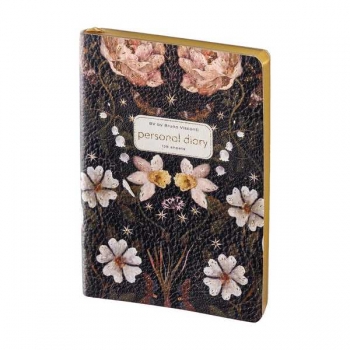Ежедневник А6+ 106*148 мм, недатир. Bruno Visconti  FLORA.Night Garden 256 стр, гибк.обл, золотой срез арт.3-742/15